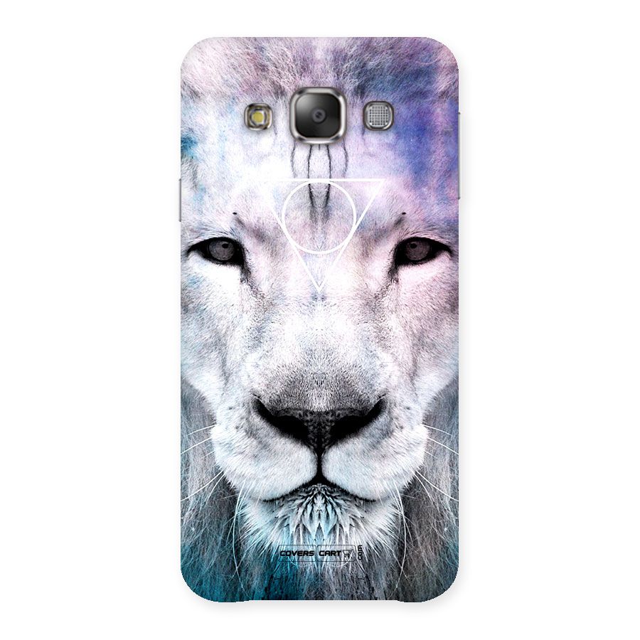 White Lion Back Case for Galaxy E7