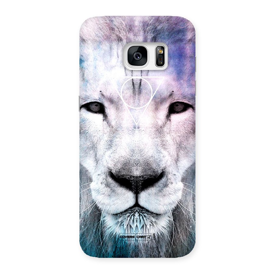 White Lion Back Case for Galaxy S7 Edge