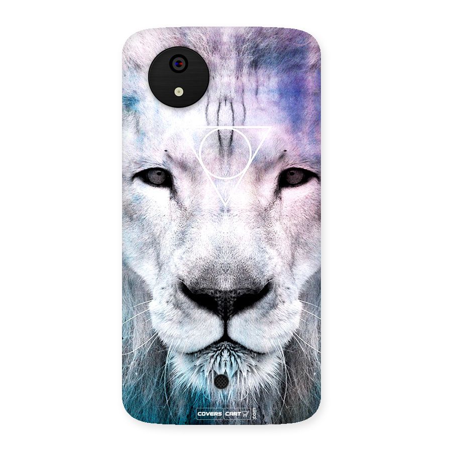 White Lion Back Case for Micromax Canvas A1