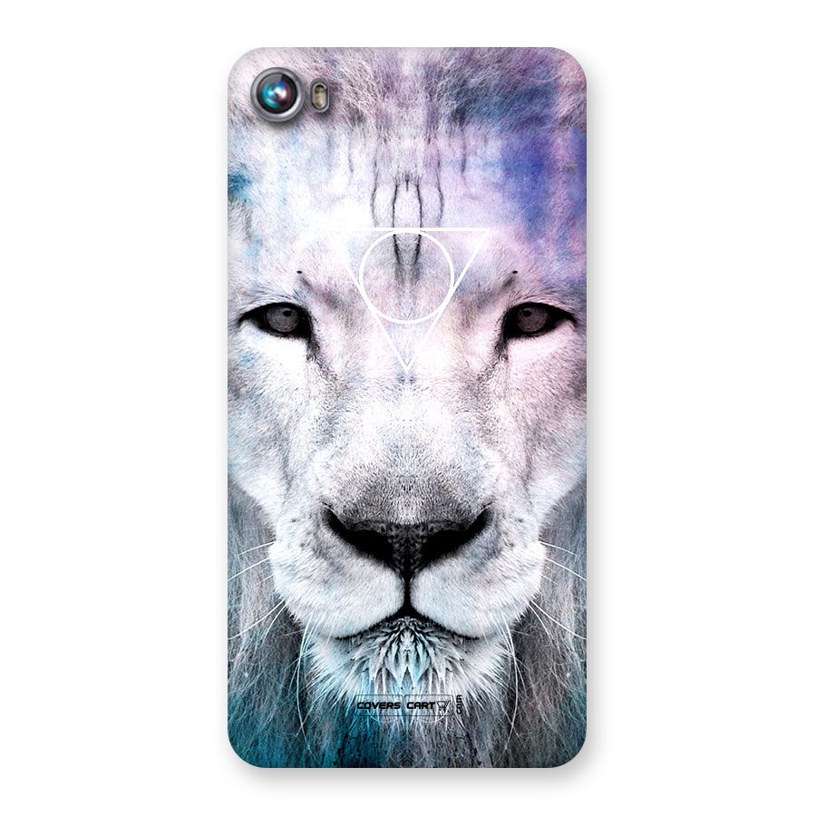 White Lion Back Case for Micromax Canvas Fire 4 A107