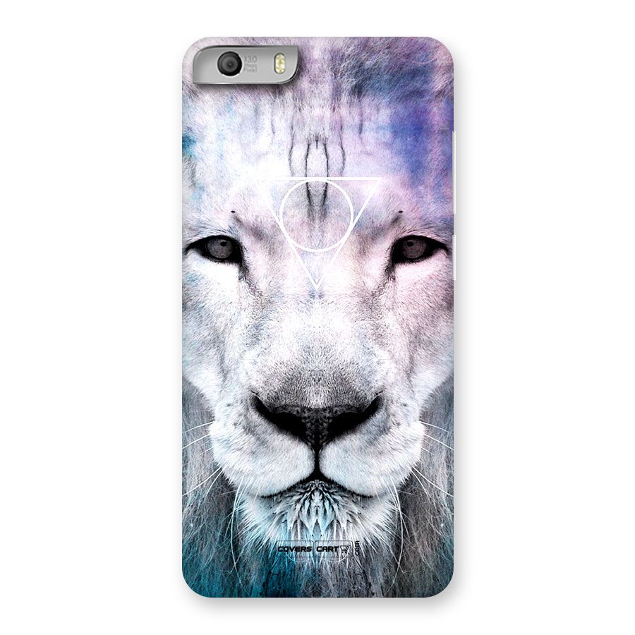 White Lion Back Case for Micromax Canvas Knight 2