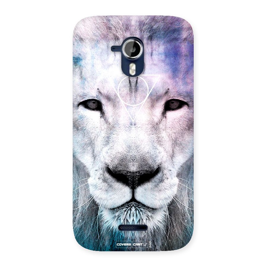 White Lion Back Case for Micromax Canvas Magnus A117