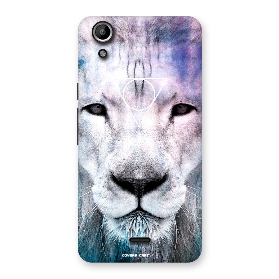 White Lion Back Case for Micromax Canvas Selfie Lens Q345