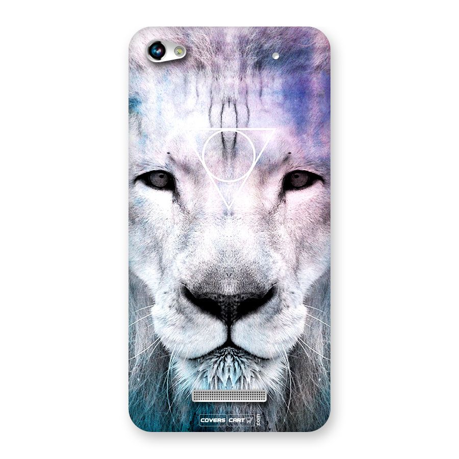 White Lion Back Case for Micromax Hue 2
