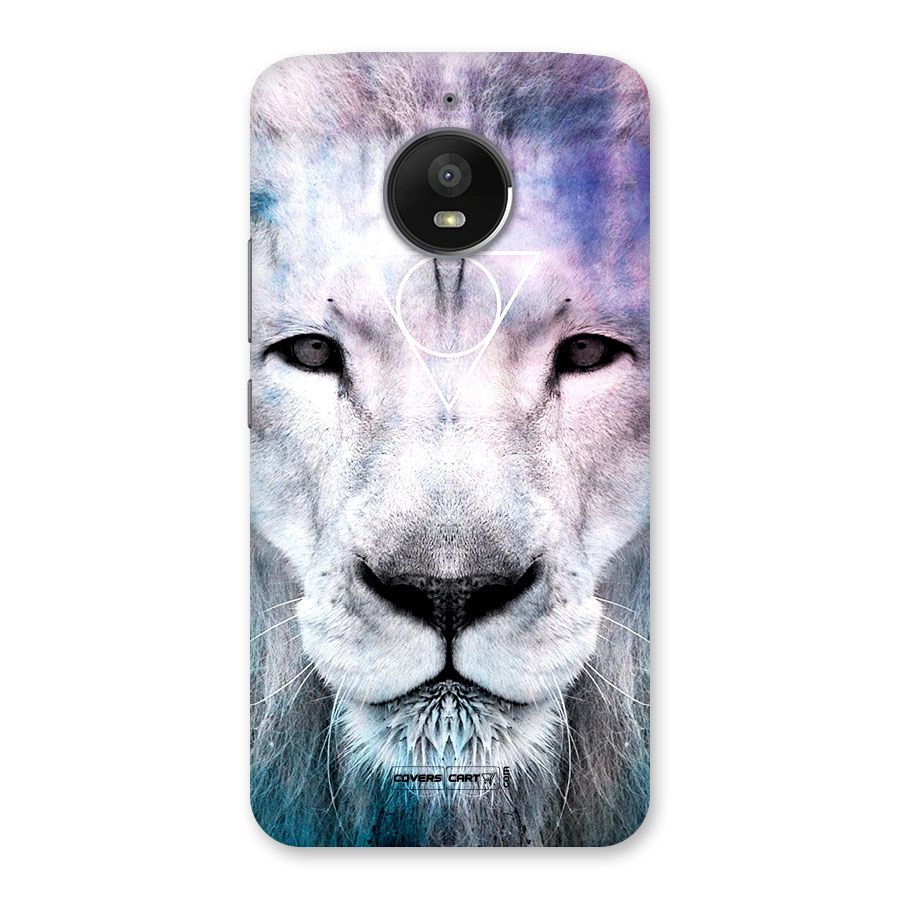 White Lion Back Case for Moto E4 Plus