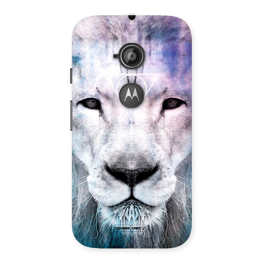 White Lion Back Case for Moto E 2nd Gen