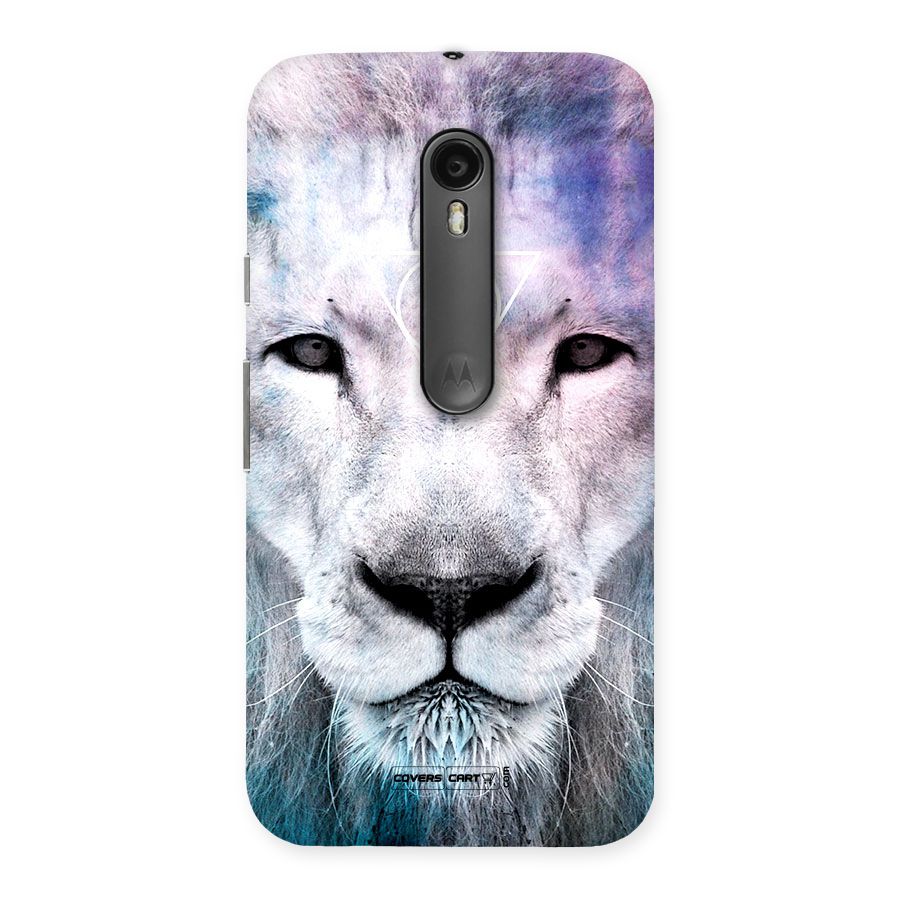 White Lion Back Case for Moto G3