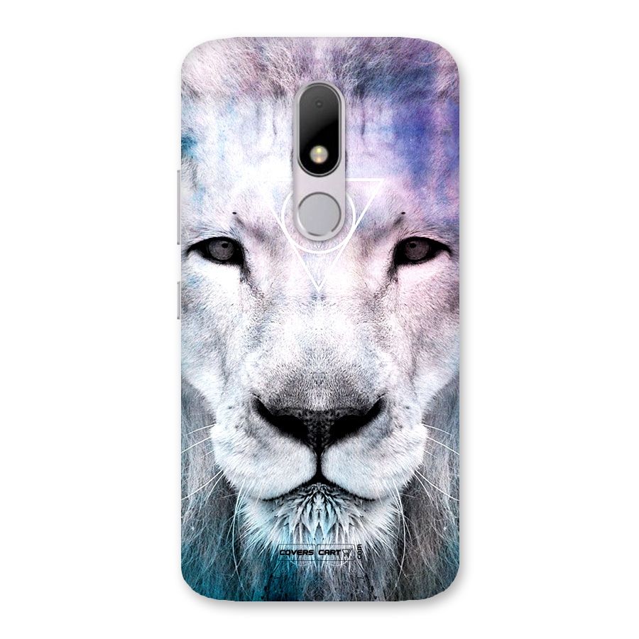 White Lion Back Case for Moto M