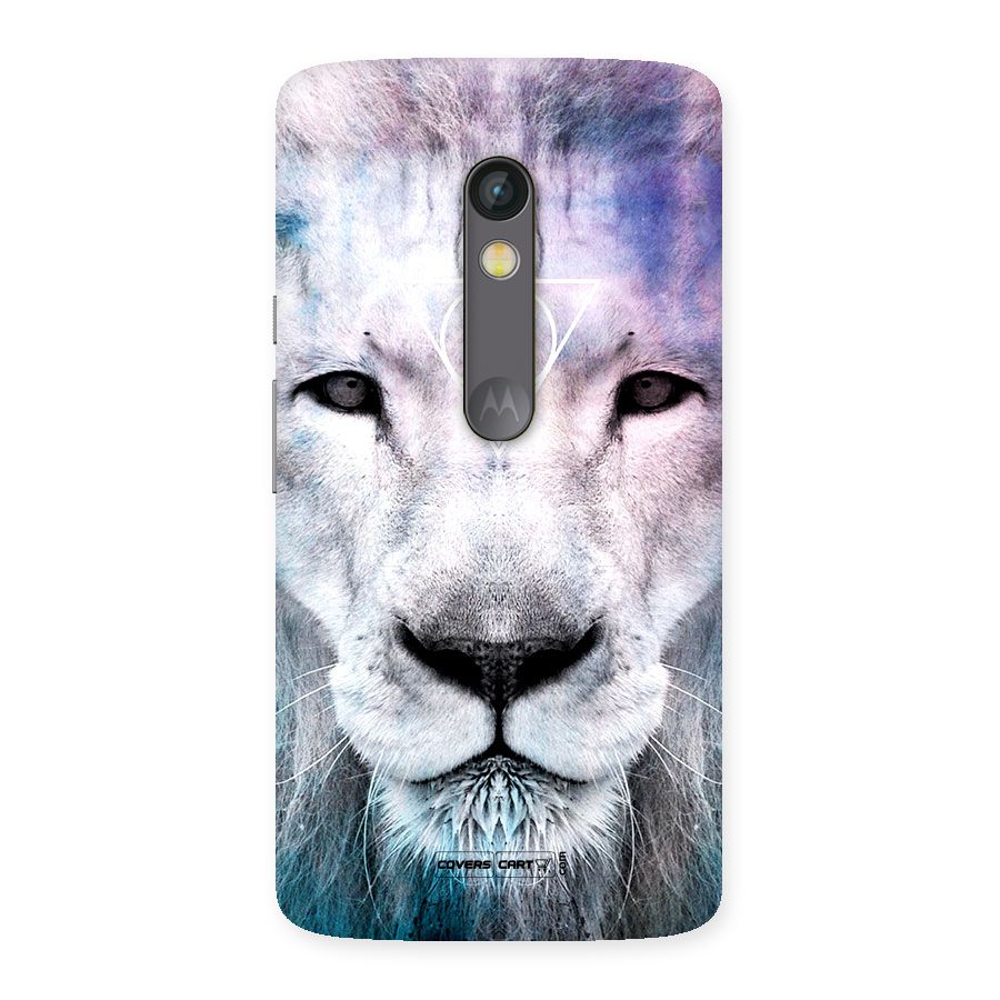 White Lion Back Case for Moto X Play