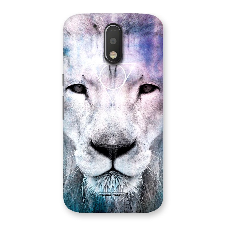 White Lion Back Case for Motorola Moto G4