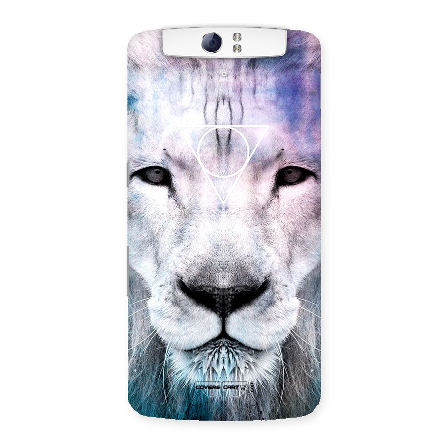 White Lion Back Case for Oppo N1
