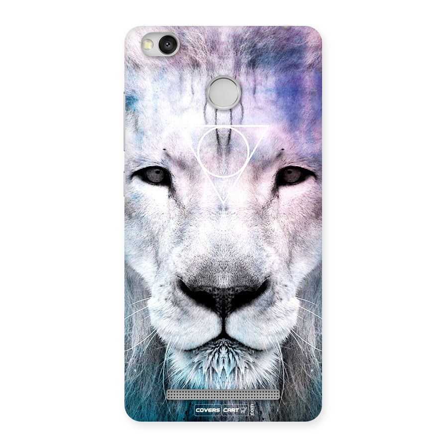 White Lion Back Case for Redmi 3S Prime
