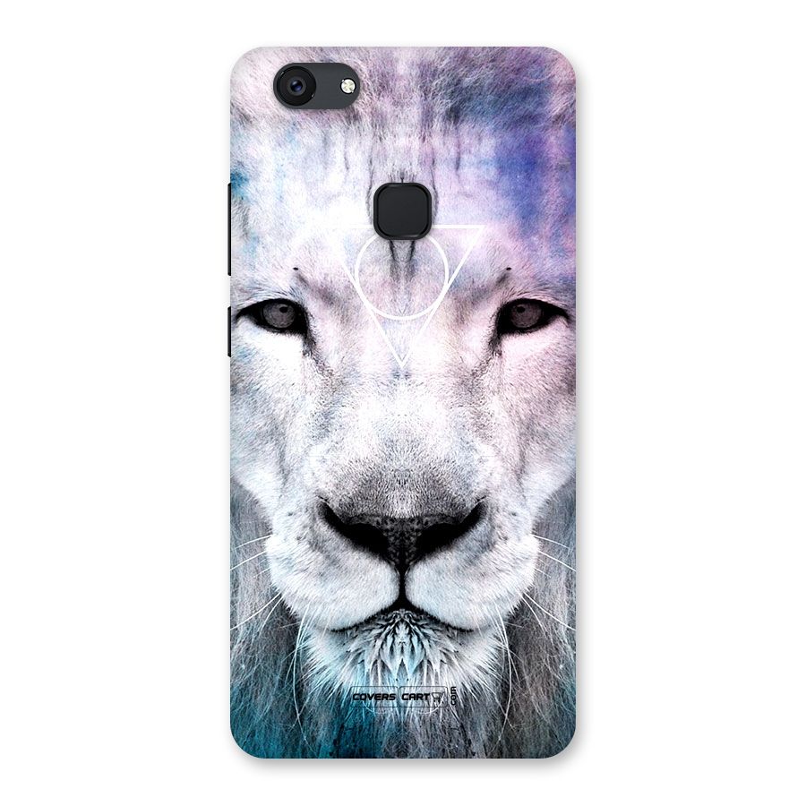 White Lion Back Case for Vivo V7 Plus