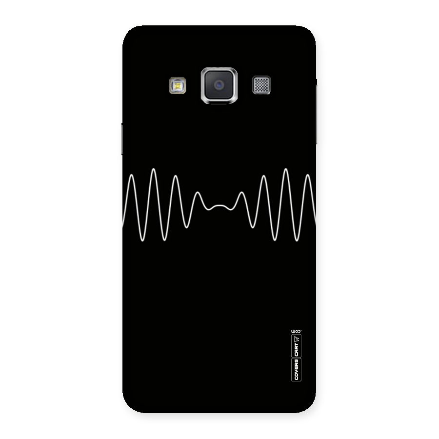 White Minimal Thread Back Case for Galaxy A3