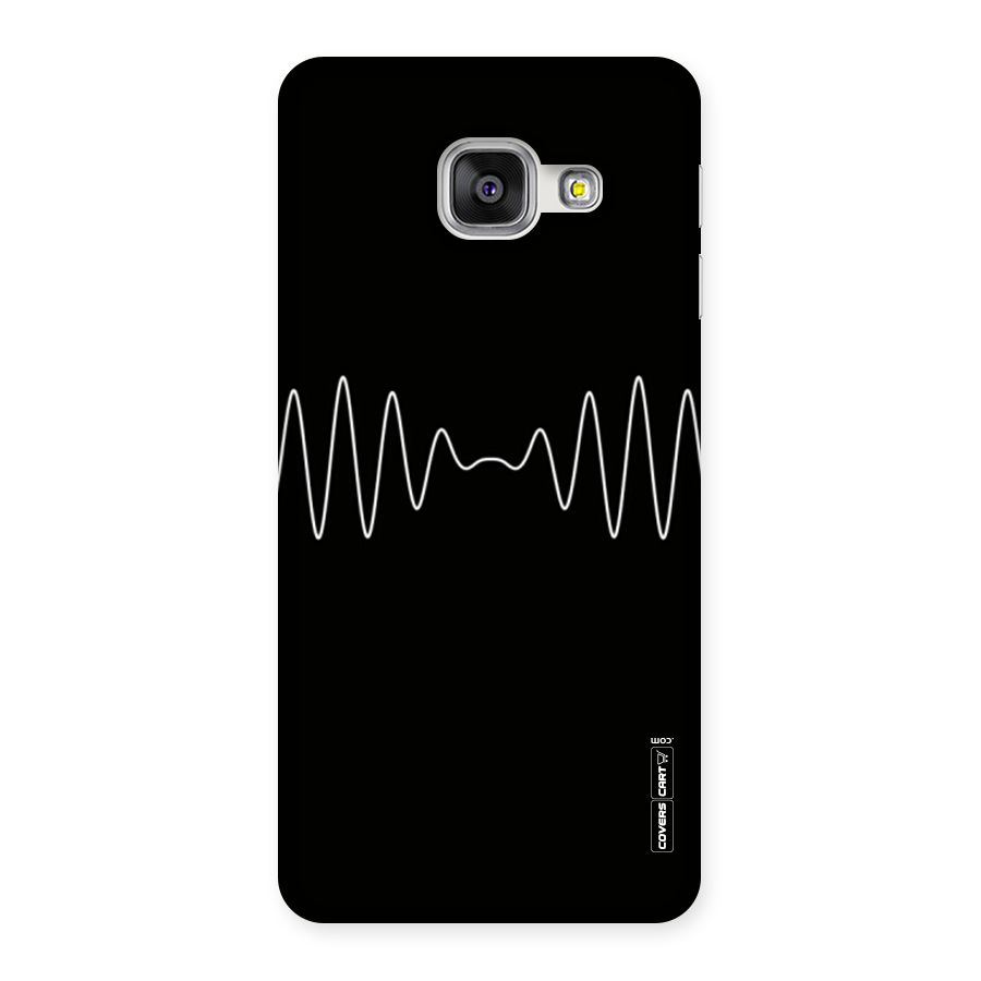 White Minimal Thread Back Case for Galaxy A3 2016