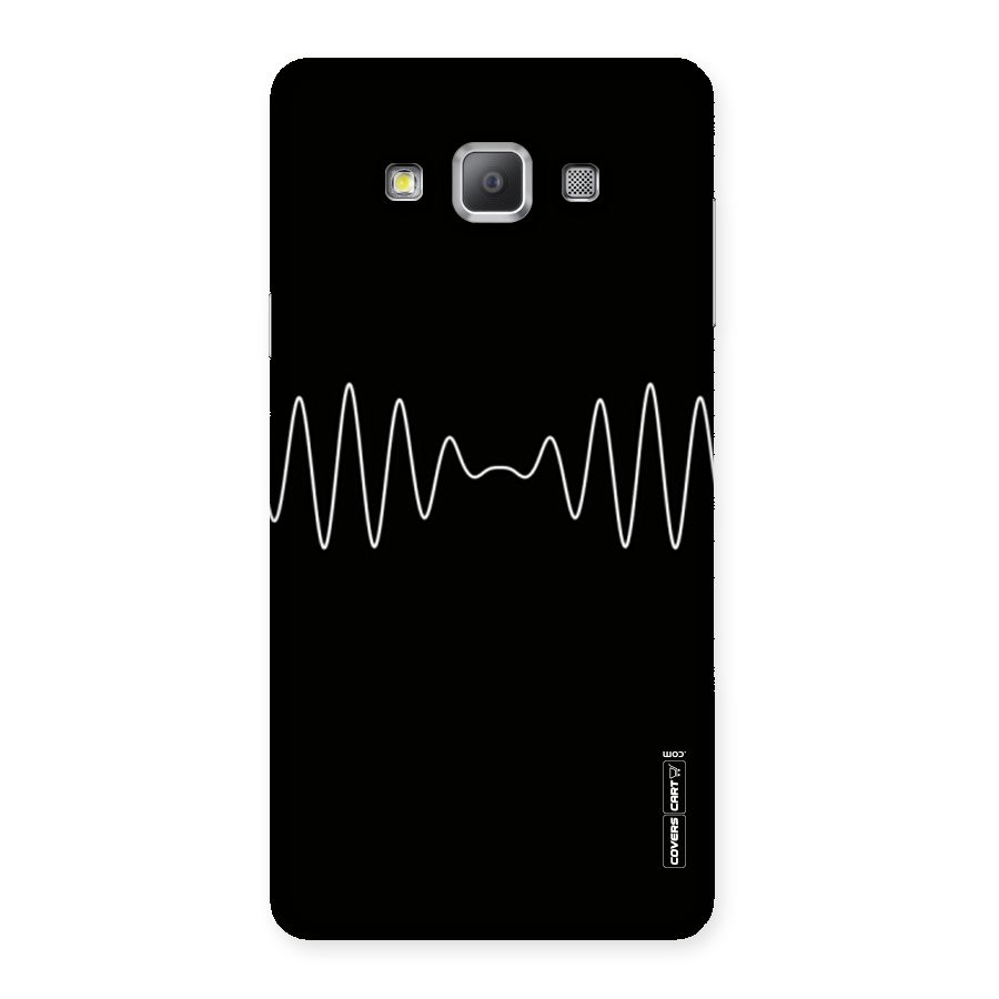 White Minimal Thread Back Case for Galaxy A7