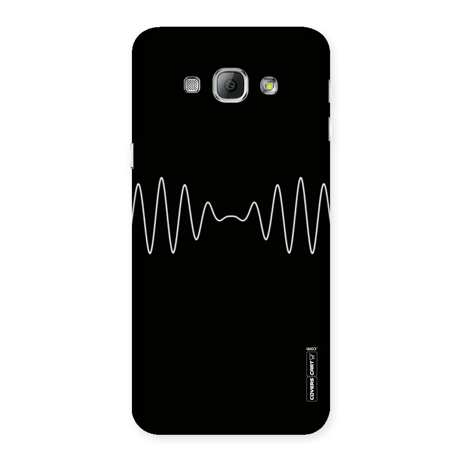 White Minimal Thread Back Case for Galaxy A8