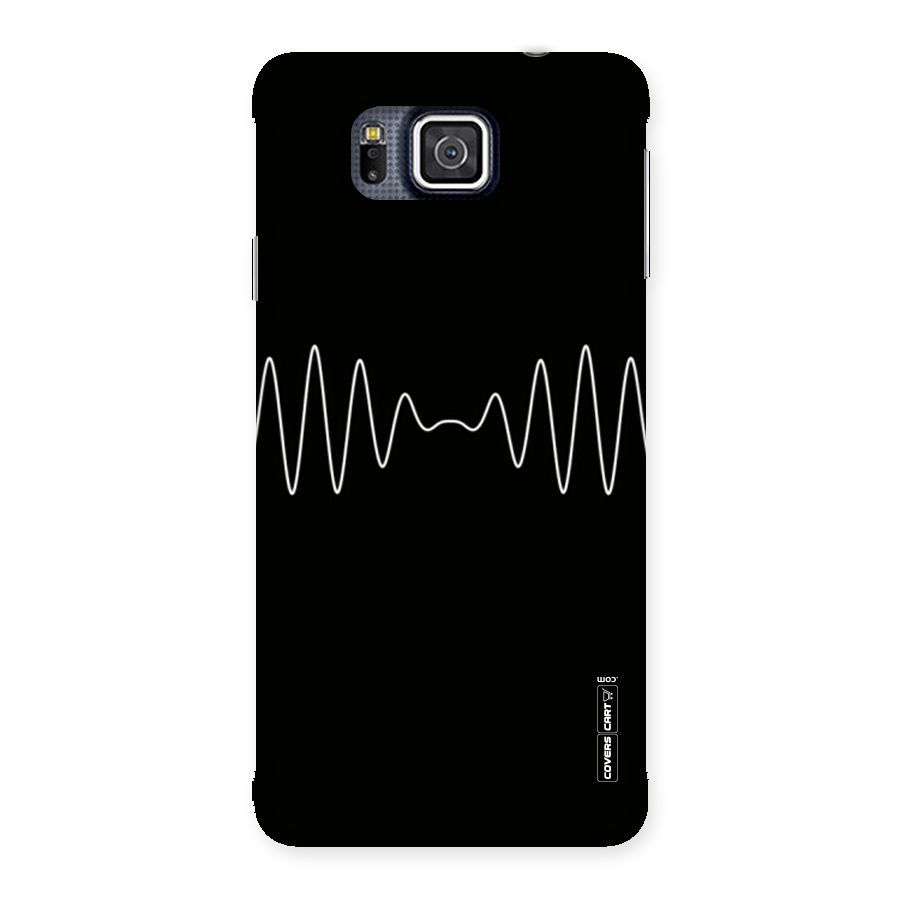 White Minimal Thread Back Case for Galaxy Alpha