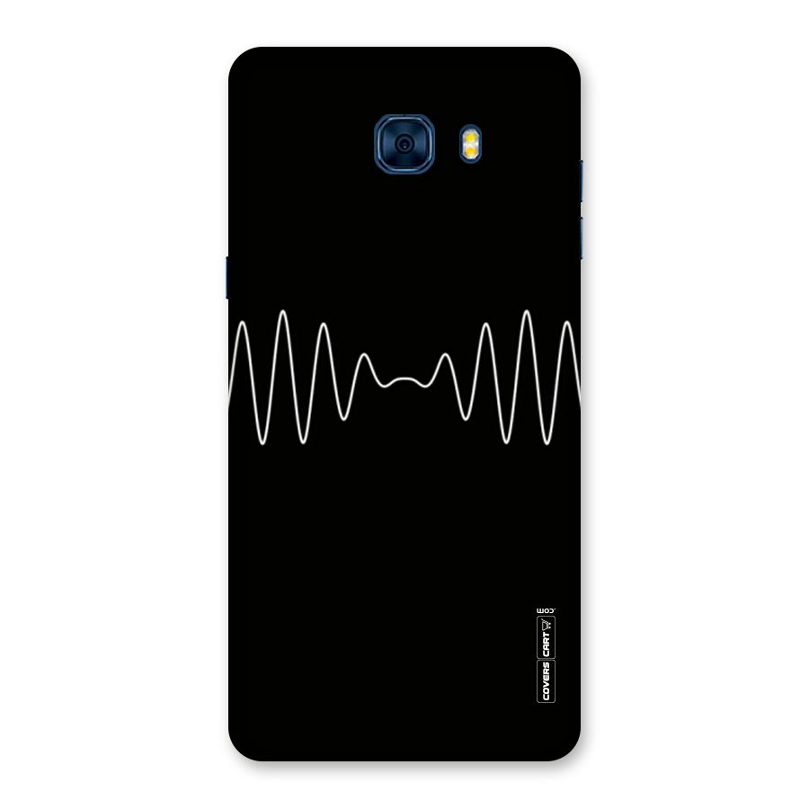 White Minimal Thread Back Case for Galaxy C7 Pro