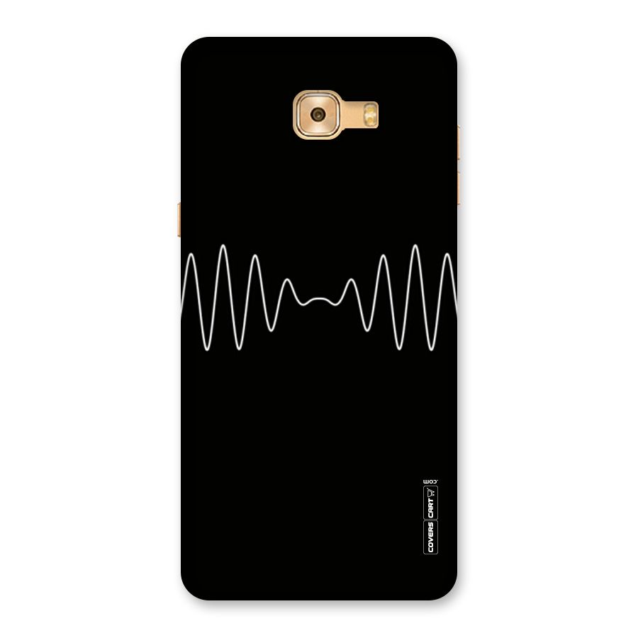 White Minimal Thread Back Case for Galaxy C9 Pro