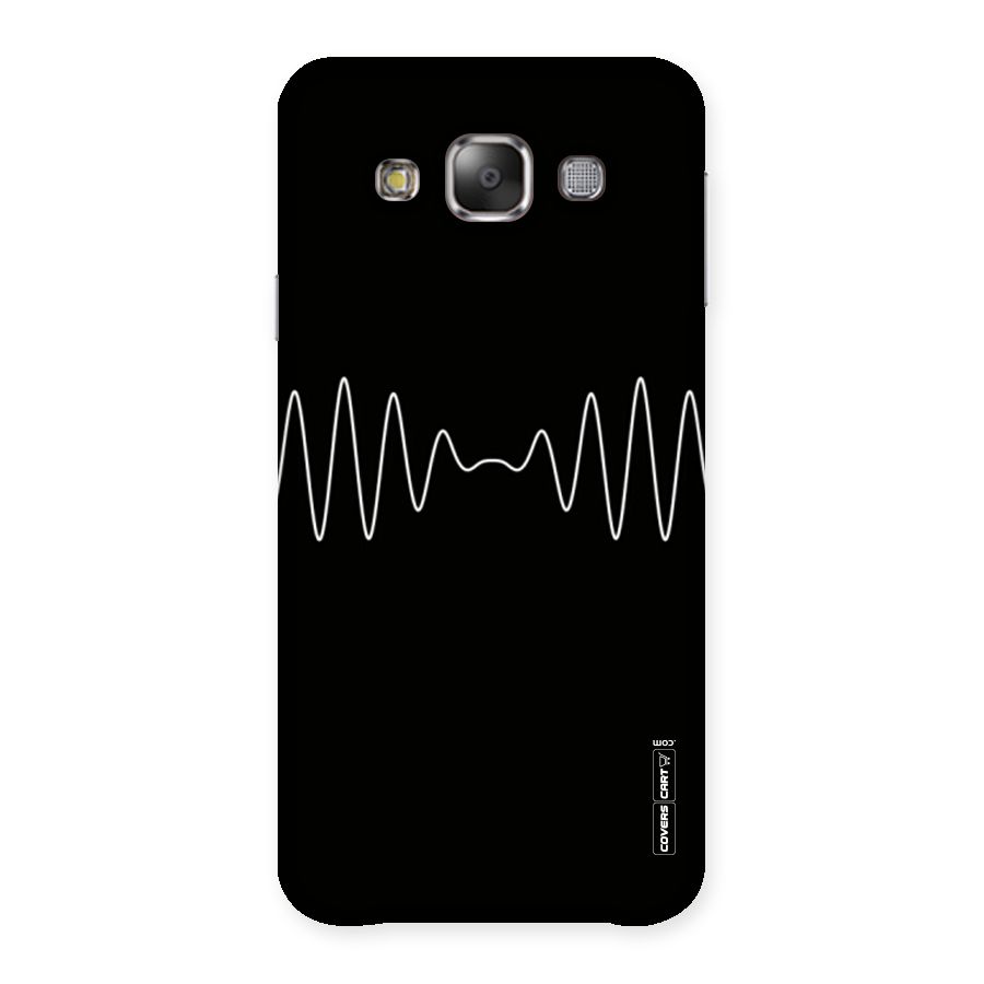 White Minimal Thread Back Case for Galaxy E7