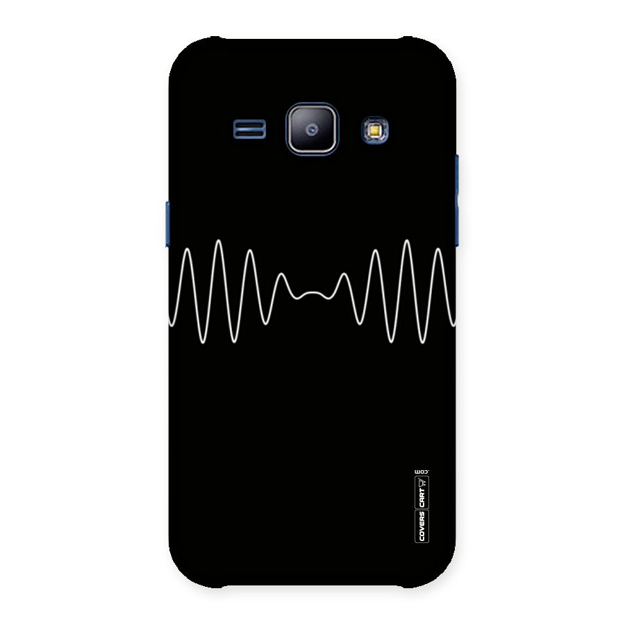 White Minimal Thread Back Case for Galaxy J1