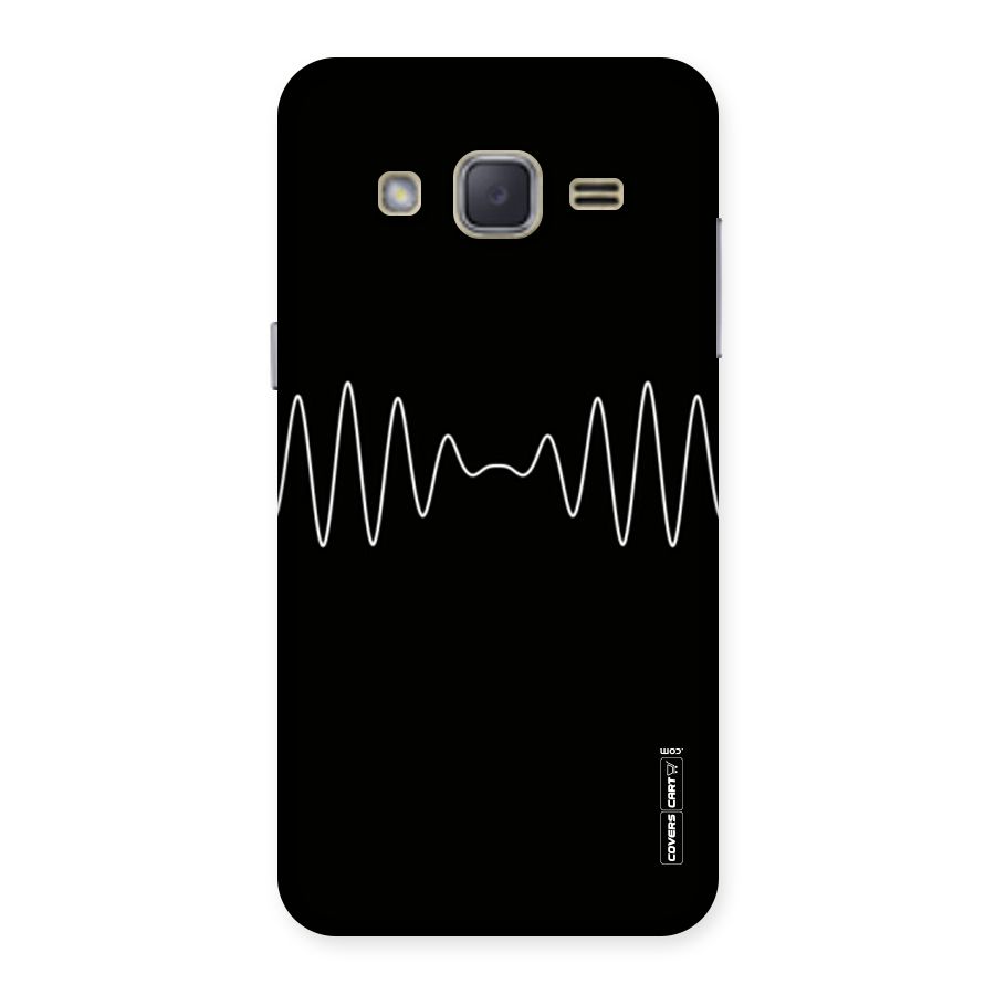 White Minimal Thread Back Case for Galaxy J2