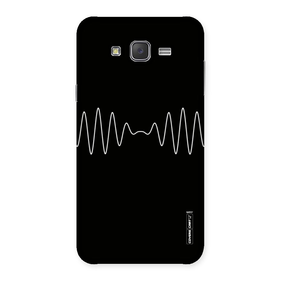 White Minimal Thread Back Case for Galaxy J7