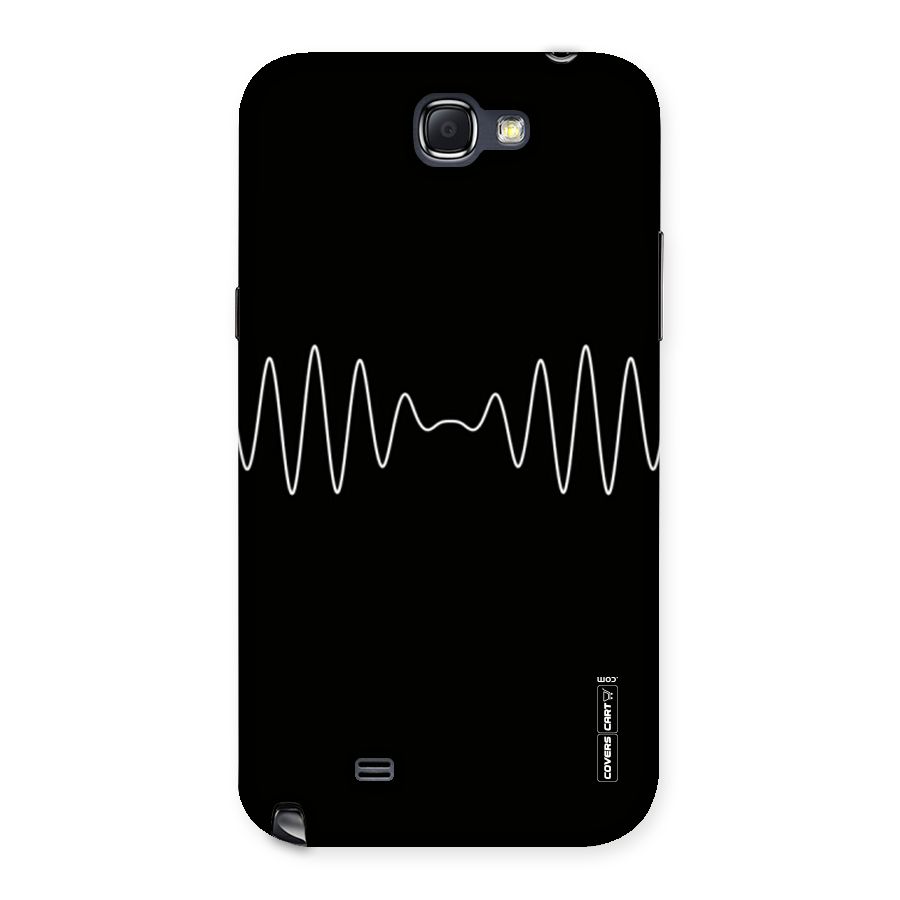 White Minimal Thread Back Case for Galaxy Note 2