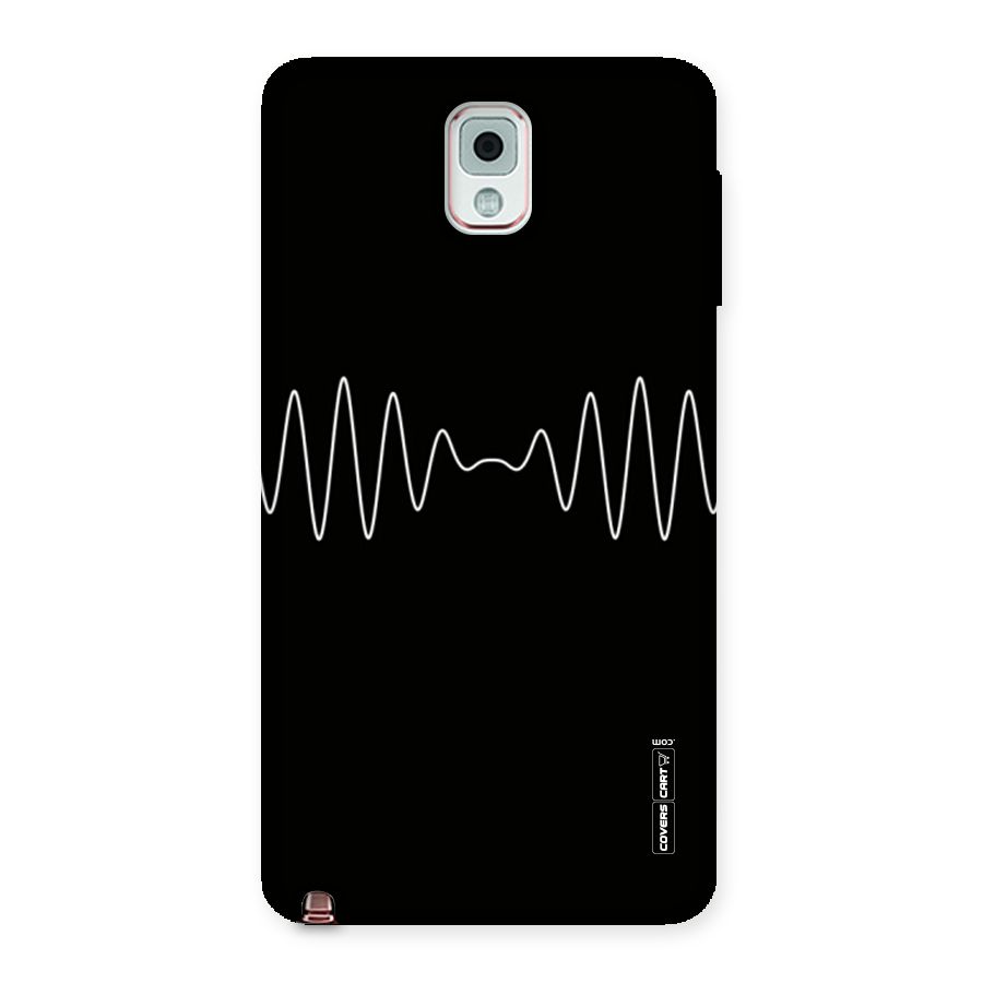 White Minimal Thread Back Case for Galaxy Note 3