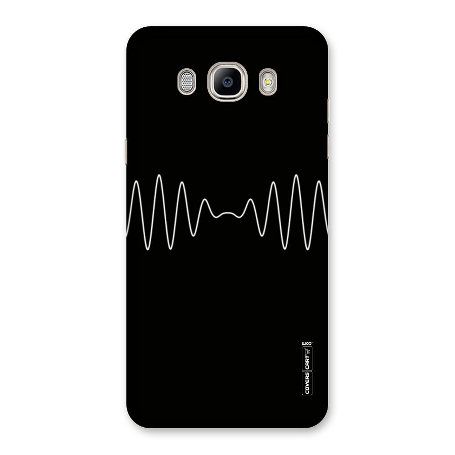 White Minimal Thread Back Case for Galaxy On8