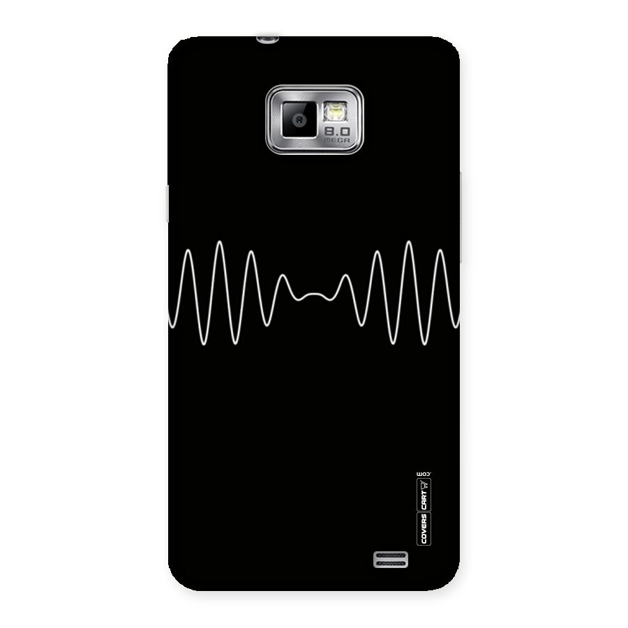 White Minimal Thread Back Case for Galaxy S2