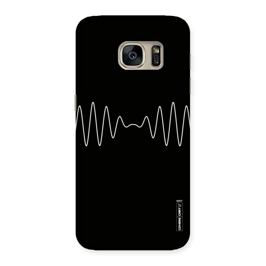 White Minimal Thread Back Case for Galaxy S7