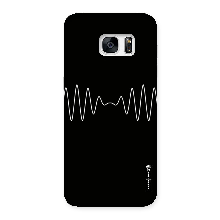 White Minimal Thread Back Case for Galaxy S7 Edge