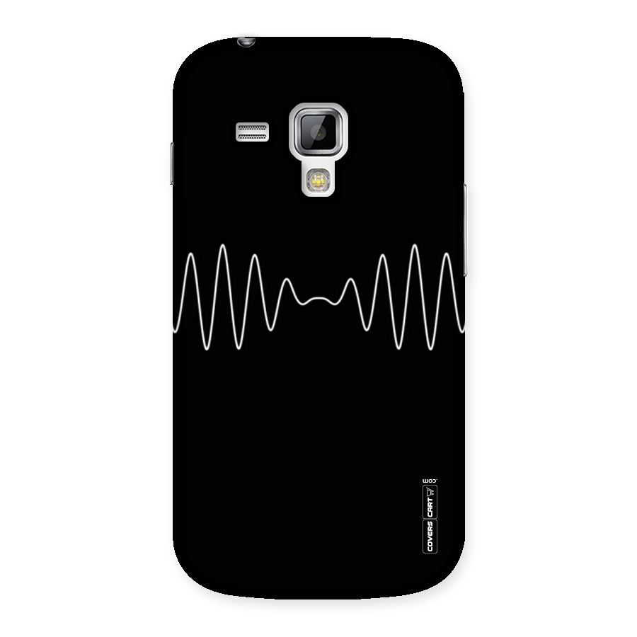 White Minimal Thread Back Case for Galaxy S Duos