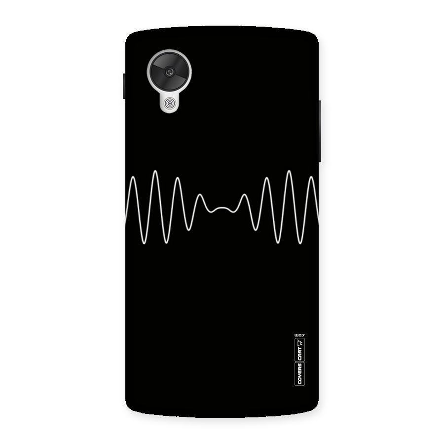 White Minimal Thread Back Case for Google Nexsus 5
