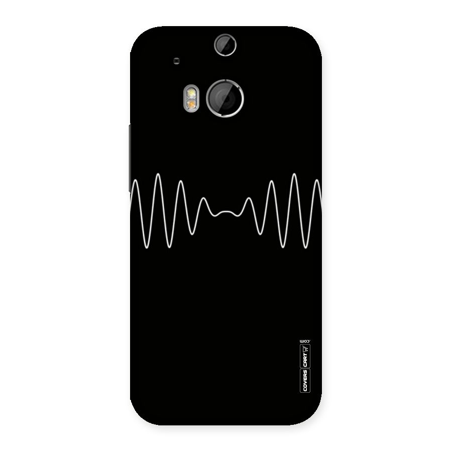 White Minimal Thread Back Case for HTC One M8