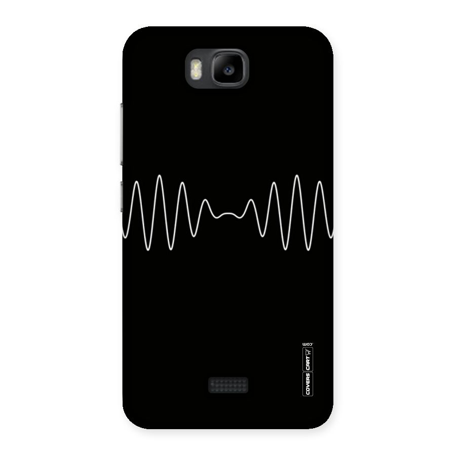 White Minimal Thread Back Case for Honor Bee