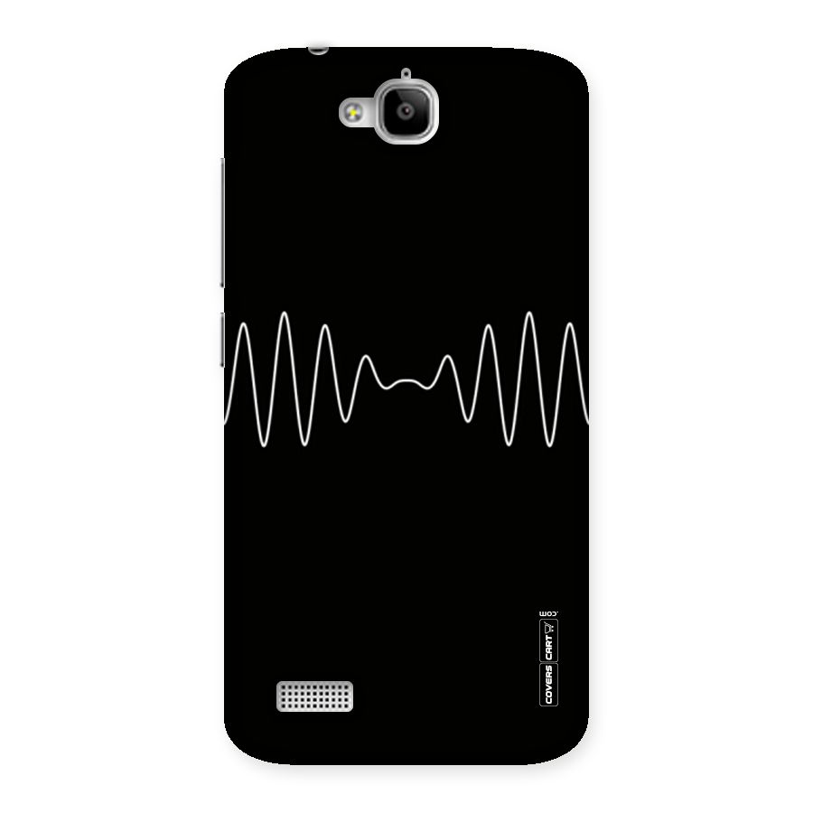 White Minimal Thread Back Case for Honor Holly