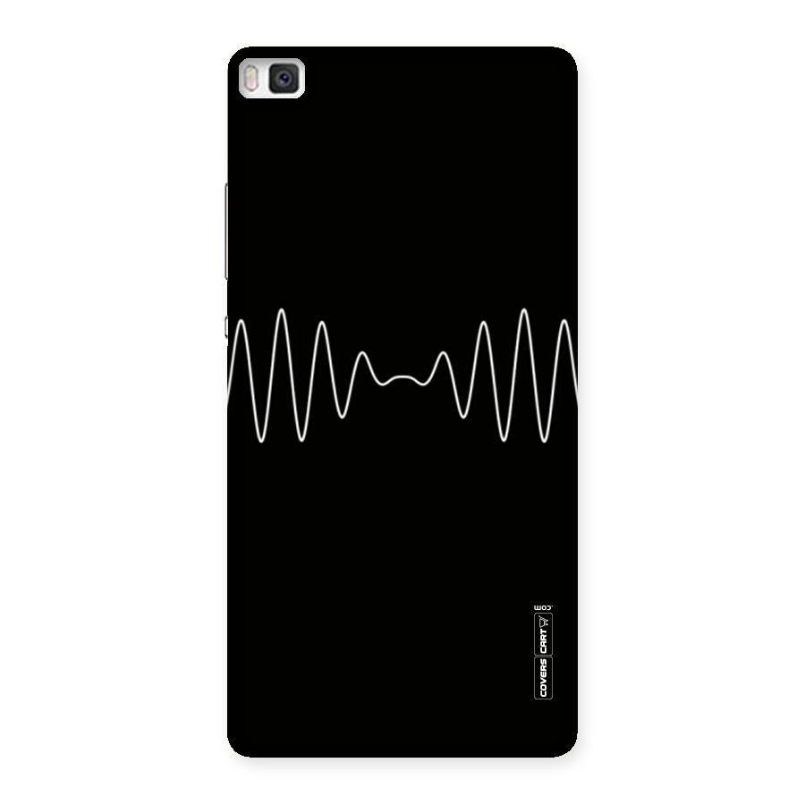 White Minimal Thread Back Case for Huawei P8