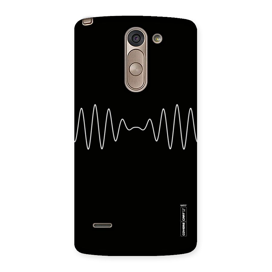White Minimal Thread Back Case for LG G3 Stylus