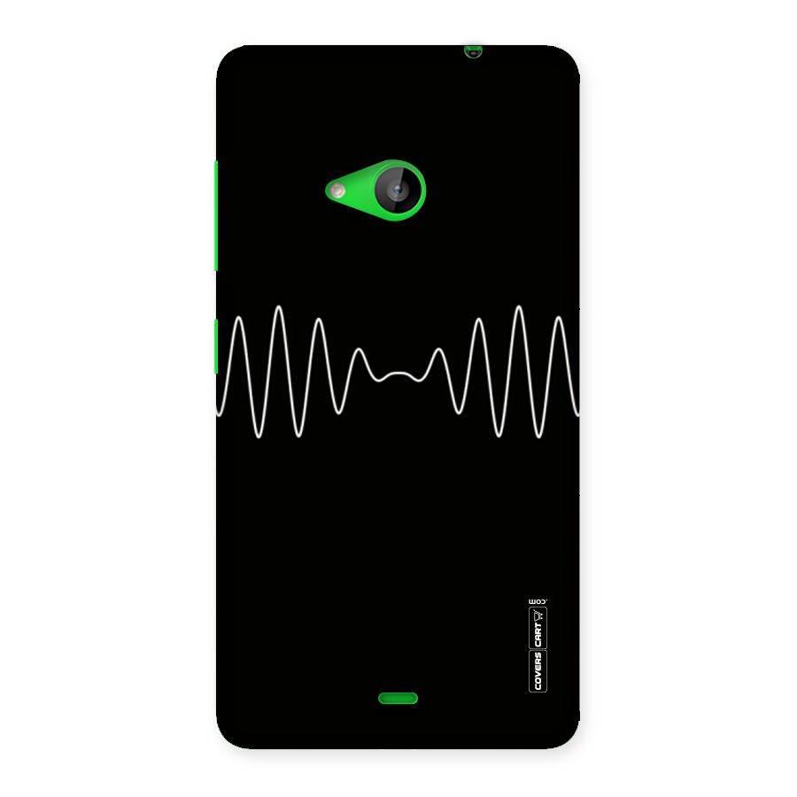 White Minimal Thread Back Case for Lumia 535
