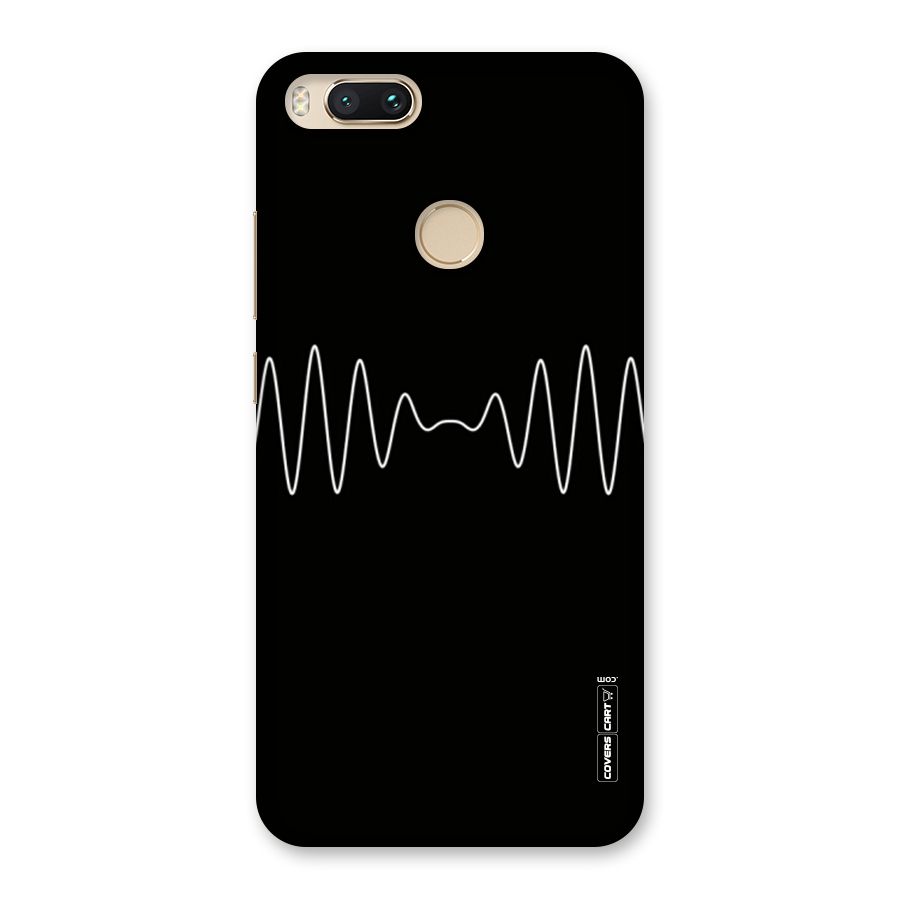 White Minimal Thread Back Case for Mi A1