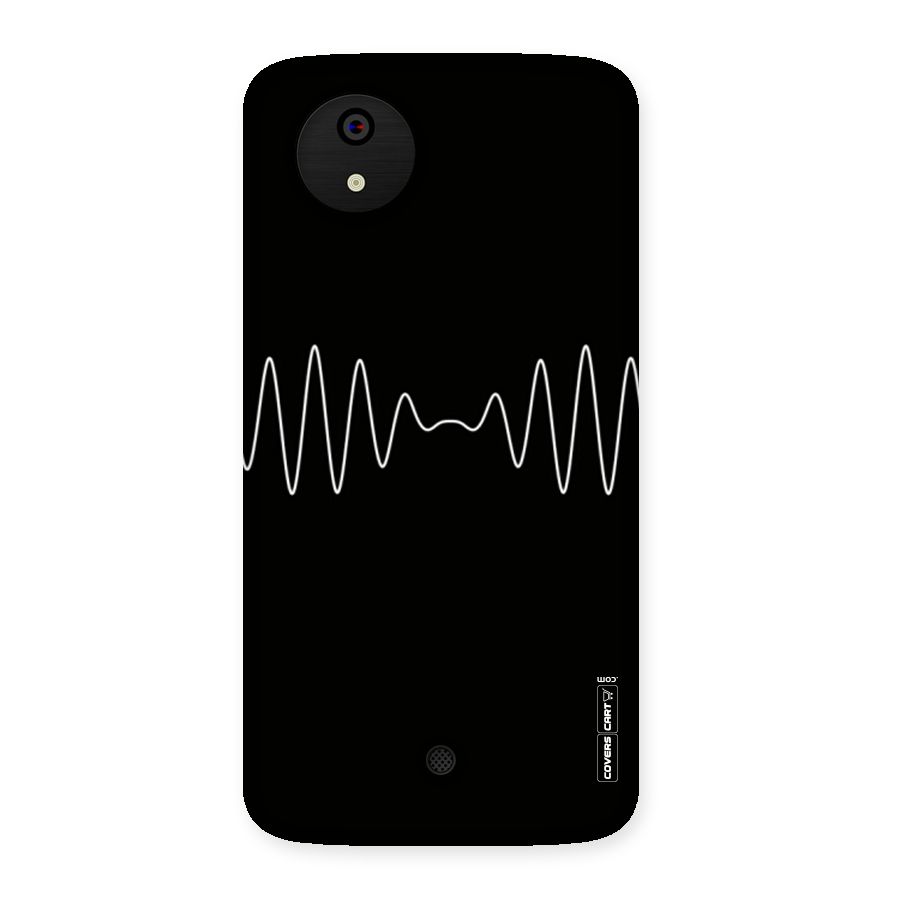 White Minimal Thread Back Case for Micromax Canvas A1