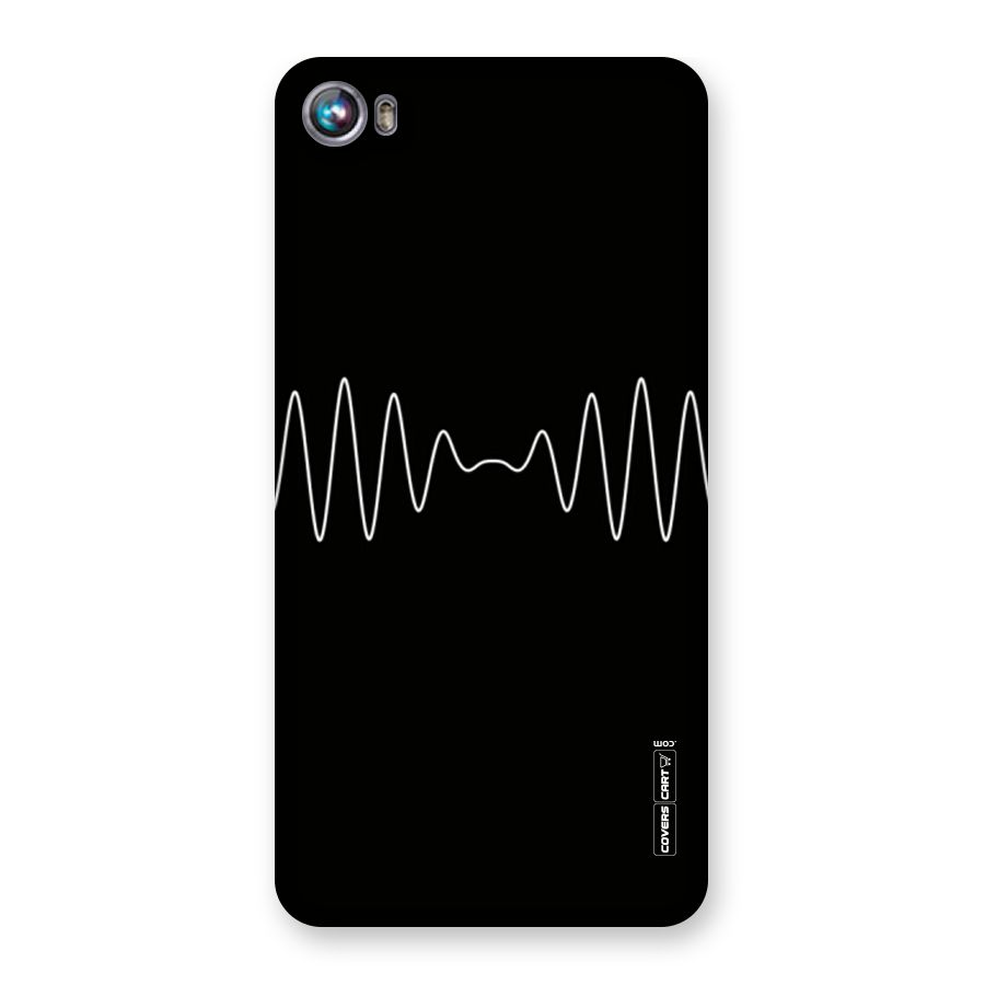 White Minimal Thread Back Case for Micromax Canvas Fire 4 A107