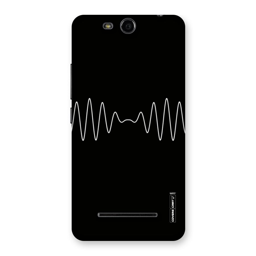 White Minimal Thread Back Case for Micromax Canvas Juice 3 Q392
