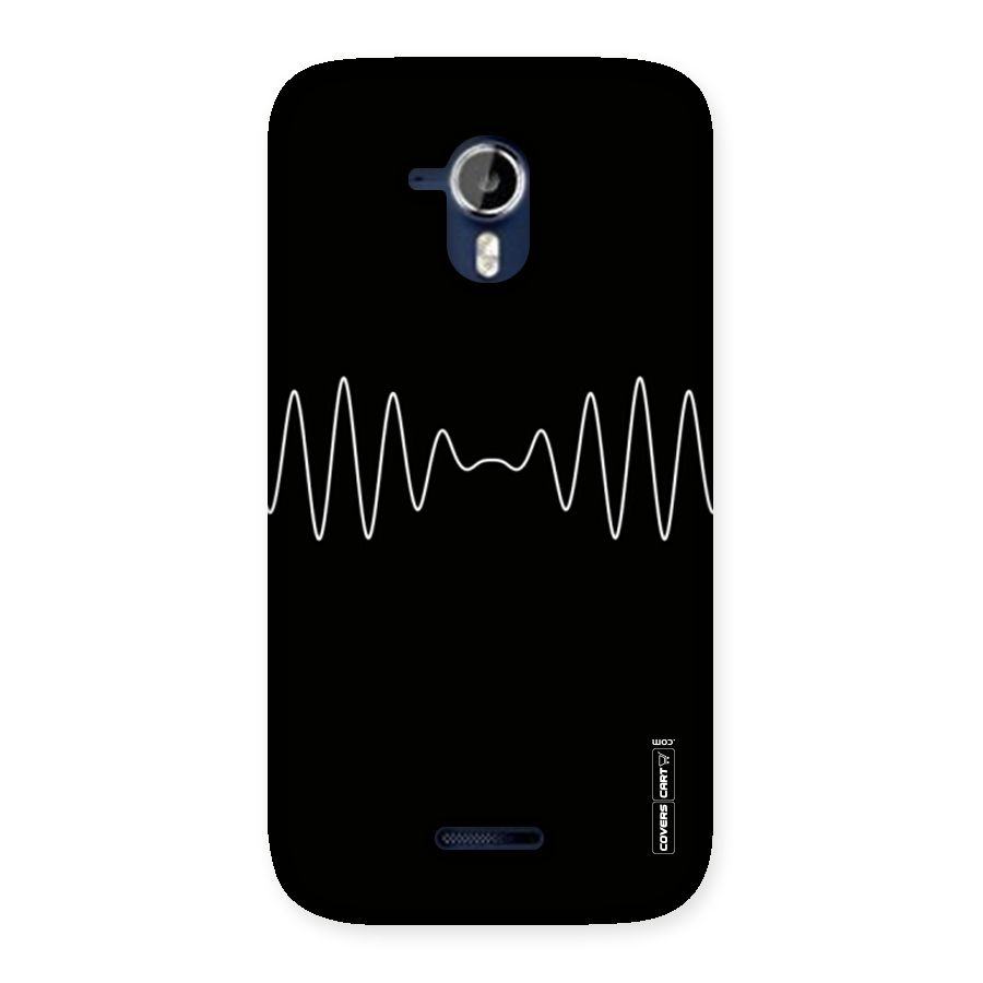 White Minimal Thread Back Case for Micromax Canvas Magnus A117
