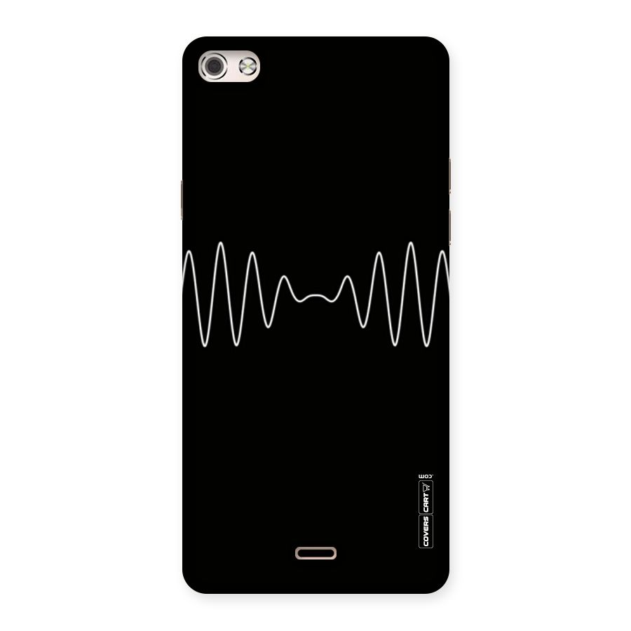 White Minimal Thread Back Case for Micromax Canvas Silver 5