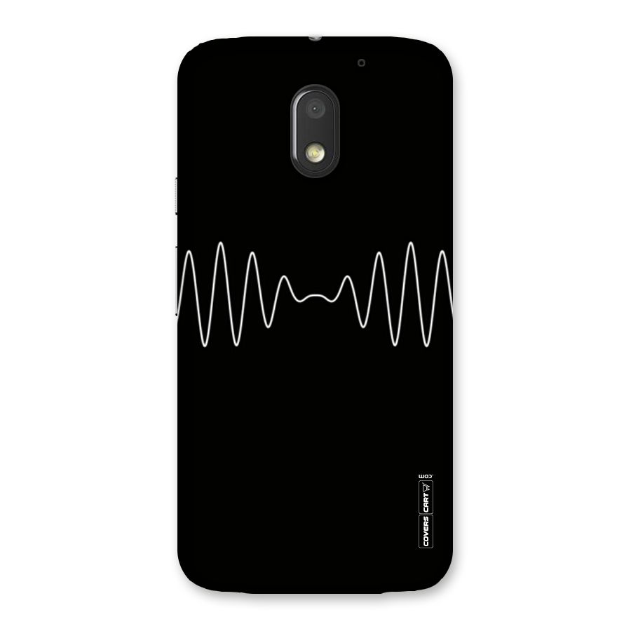 White Minimal Thread Back Case for Moto E3 Power