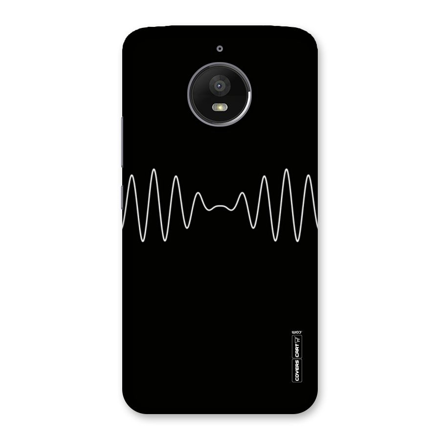 White Minimal Thread Back Case for Moto E4 Plus
